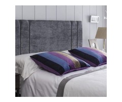 Double chenille headboard