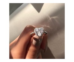 Silver color Heart shaped ring for ladies | free-classifieds.co.uk - 2