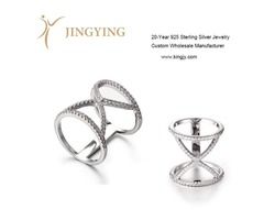 Sterling silver jewelry ring pendant bangle earrings design manufacturer - 1