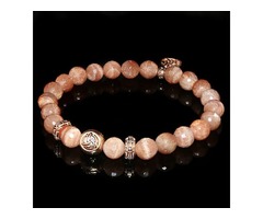 Peach Moonstone Luxury Bracelet | free-classifieds.co.uk - 1