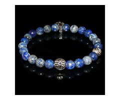 Blue Lapis Lazuli Bracelet Intuition - Self-esteem - 3