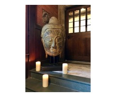 Impressive and beautiful very large Indonesian sculpture representing a buddha head | free-classifieds.co.uk - 1