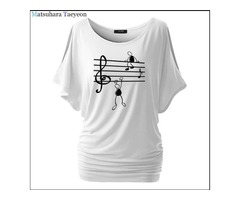 MUSIC NOTES FUNNY PRINTED T SHIRT | free-classifieds.co.uk - 1