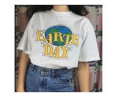  EARTH DAY 90S AESTHETIC WOMEN GIRL’S T SHIRT - 1