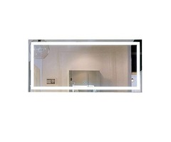 DECORAPORT 60 Inch 28 Inch Horizontal LED Wall Mounted Lighted Vanity Bathroom Silvered Mirror With  | free-classifieds.co.uk - 1