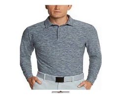 Jolt Gear, Men’s Dry Fit Long Sleeve Polo Golf Shirt, Moisture Wicking, Blue XL | free-classifieds.co.uk - 1