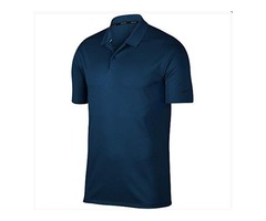 Nike Men’s Dry Victory Solid Polo Golf Shirt, College Navy/Black, Medium - 1