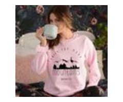 FAITH CAN MOVE MOUNTAINS SWEATSHIRT HIPSTER FAITH OVER FEAR CHRISTIAN HOODIES PINK CLOTHING  | free-classifieds.co.uk - 1