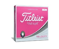 Titleist Velocity Golf Balls, Pink - 1