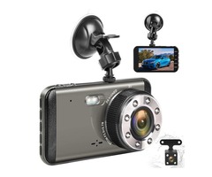 H16 4 Inch Front 1296P Rear 720P ADAS Driving Assistance Dual Car DVR