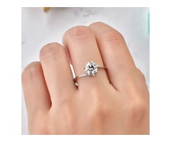 Luxury Solitaire 2.0ct Original 18K Rose Gold Zirconia Diamond Ring | free-classifieds.co.uk - 3