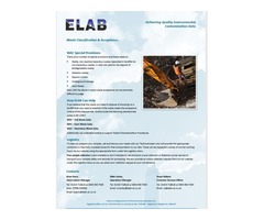 WAC - Waste Acceptance Procedures and Criteria- ELAB - 2