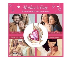 CDE 18K White/Rose Gold Birthstone Necklaces For Mother’s Day Jewelry Gifts For Women | free-classifieds.co.uk - 1
