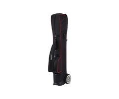 AmazonBasics Wheeled Golf Club Travel Bag – Red - 1