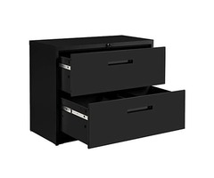 2-Drawer File Cabinet Lockable Lateral Filling Cabinet Heavy Duty Metal File Cabinet With Drawers, | free-classifieds.co.uk - 1