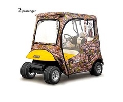 Golf Cart Deluxe Enclosure 2 Passenger for EZGO TXT,600D Waterproof Portable Drivable 4-Sided Golf C - 1