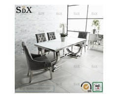 7 Pc Dining room set-Dining Table and 6 Kitchen Dining Chairs - 2