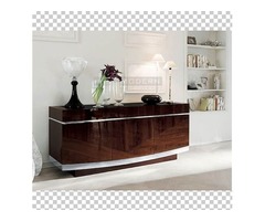 NovaSolo Halifax Contrast Pure White Mahogany Wood Sideboard Dining Buffet With Storage, 3 Drawers A | free-classifieds.co.uk - 4