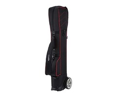 Amazon Basics Wheeled Golf Club Travel Bag – Red - 1