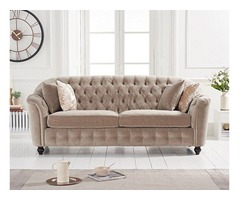 Buy Velvet Three Seater Sofa Set Online | free-classifieds.co.uk - 1