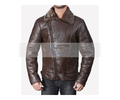 B3 AVIATOR BOMBER DARK BROWN FLIGHT LEATHER JACKET - 1