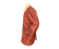 Dark Knight Rises Bane Fur Leather Coat - 2