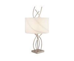 Flame Table Lamp with SS Base and White Shade | free-classifieds.co.uk - 1