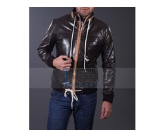 Cyber Monday| David Beckham White Lease Leather Jacket | free-classifieds.co.uk - 2