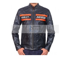 Harley Davidson Wrestler Goldberg Black Cowhide Leather Jacket | free-classifieds.co.uk - 1