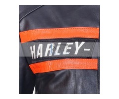 Harley Davidson Wrestler Goldberg Black Cowhide Leather Jacket | free-classifieds.co.uk - 3