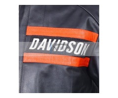 Harley Davidson Wrestler Goldberg Black Cowhide Leather Jacket | free-classifieds.co.uk - 4