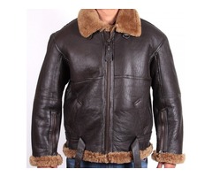 Happy Christmas| Aviator B3 Brown Fur Bomber Ginger Flying Leather Jacket | free-classifieds.co.uk - 2