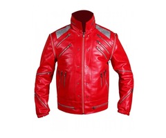 Happy Christmas| Michael Jackson Red Beat Leather Jacket | free-classifieds.co.uk - 2