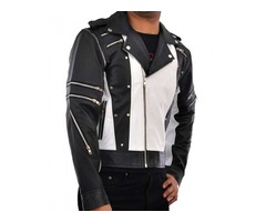 Happy Christmas|  Micheal Jackson 80s Classic Black White Leather Jacket | free-classifieds.co.uk - 2