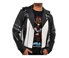 Happy Christmas| Micheal Jackson Classic 80s Black White Leather Jacket | free-classifieds.co.uk - 3