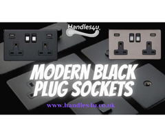 Black Plug Sockets - Handles4u | free-classifieds.co.uk - 1