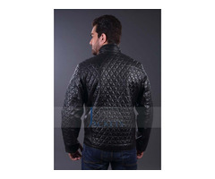 "Happy Christmas" Quilted Eric Northman Leather Jacket | free-classifieds.co.uk - 3