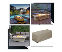 Fire Pit Cover Rectangular 12 Oz Waterproof - 100% UV & Weather Resistant Custom Size Gas Fire P | free-classifieds.co.uk - 4