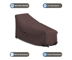 Patio Chaise Lounge Cover - Waterproof, Air Vents, 100% UV-Resistant,  | free-classifieds.co.uk - 2