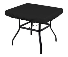 Square Table Top Covers 18 OZ - 100% Weather Resistant Outdoor Table Cover with Elastic for Snug Fit | free-classifieds.co.uk - 1