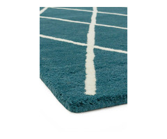 Albany Rug by Asiatic Carpets in Diamond Teal Design - Rugs UK | free-classifieds.co.uk - 3