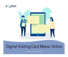 Zozter Digital Visiting Card Maker Online - 1