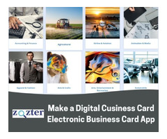 Make a Digital Cusiness Card | Electronic Business Card App | Zozter | free-classifieds.co.uk - 1