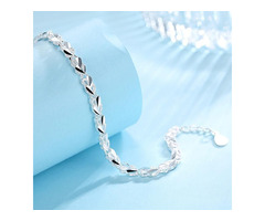 Sterling Silver Heart Charm Bracelet | free-classifieds.co.uk - 1