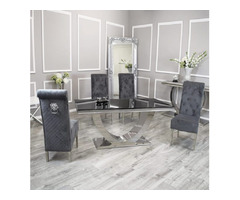 Arial Dining | Black Glass| Emma Chairs | free-classifieds.co.uk - 2