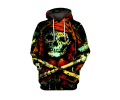 Men's Hoodie Graphic 3D Skull Hooded Halloween Daily Going out 3D Print Hoodies Sweatshirts  2021 | free-classifieds.co.uk - 1