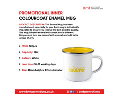 Promotional Inner ColourCoat Enamel Mug | free-classifieds.co.uk - 1
