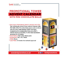 Promotional Tower Advent Calendar with Mini Chocolate Balls | free-classifieds.co.uk - 1