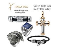 Sterling 925 silver wholesaler, custom 14k rhodium plated CZ men's Dog tag necklaces | free-classifieds.co.uk - 1