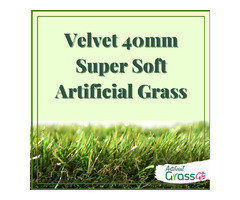 Velvet 40mm Super Soft Artificial Grass - Perfect Grass For Kids - 1